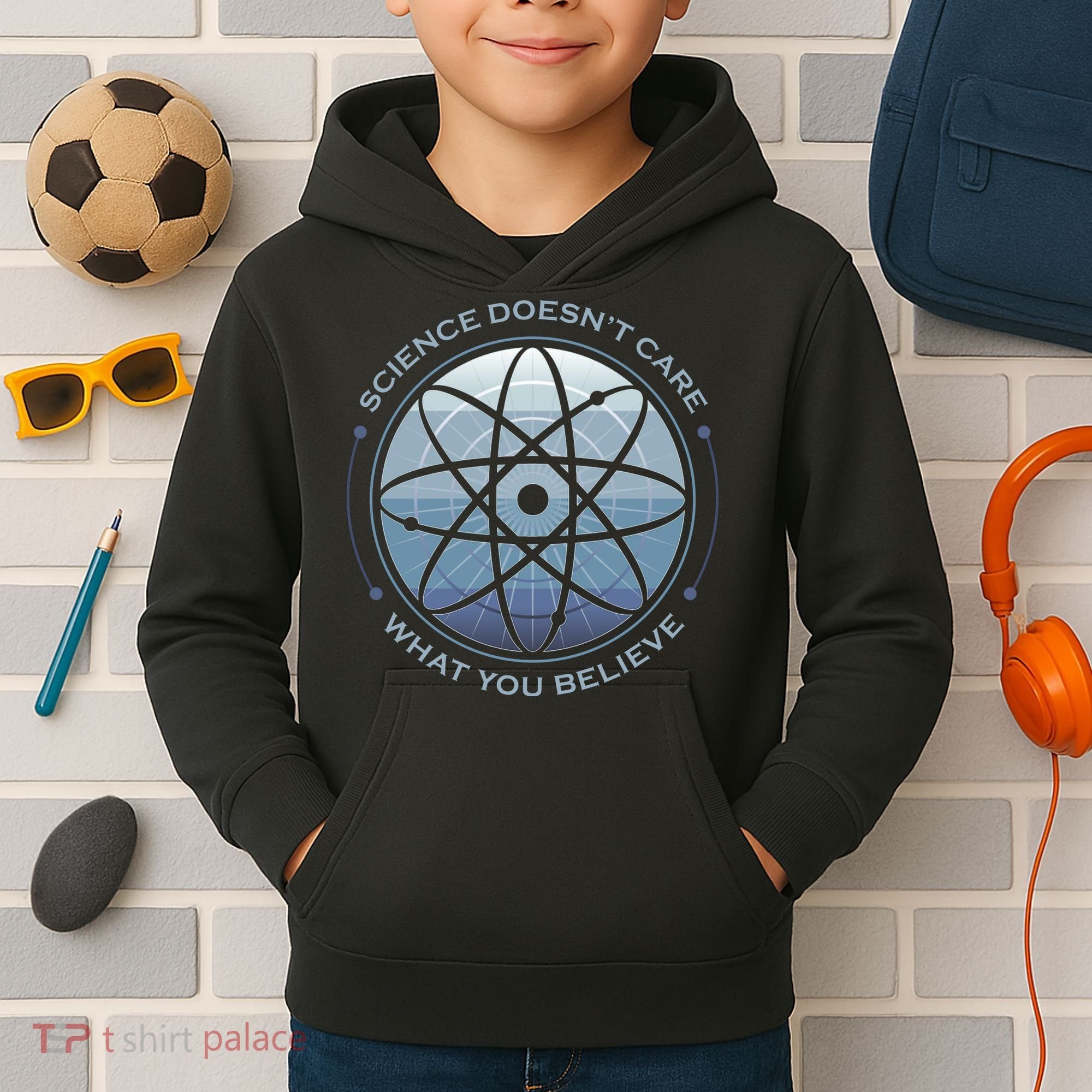 Science Doesn't Care What You Believe Kids Hoodie