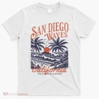 San Diego California Vintage Summer T-Shirt thumb 0
