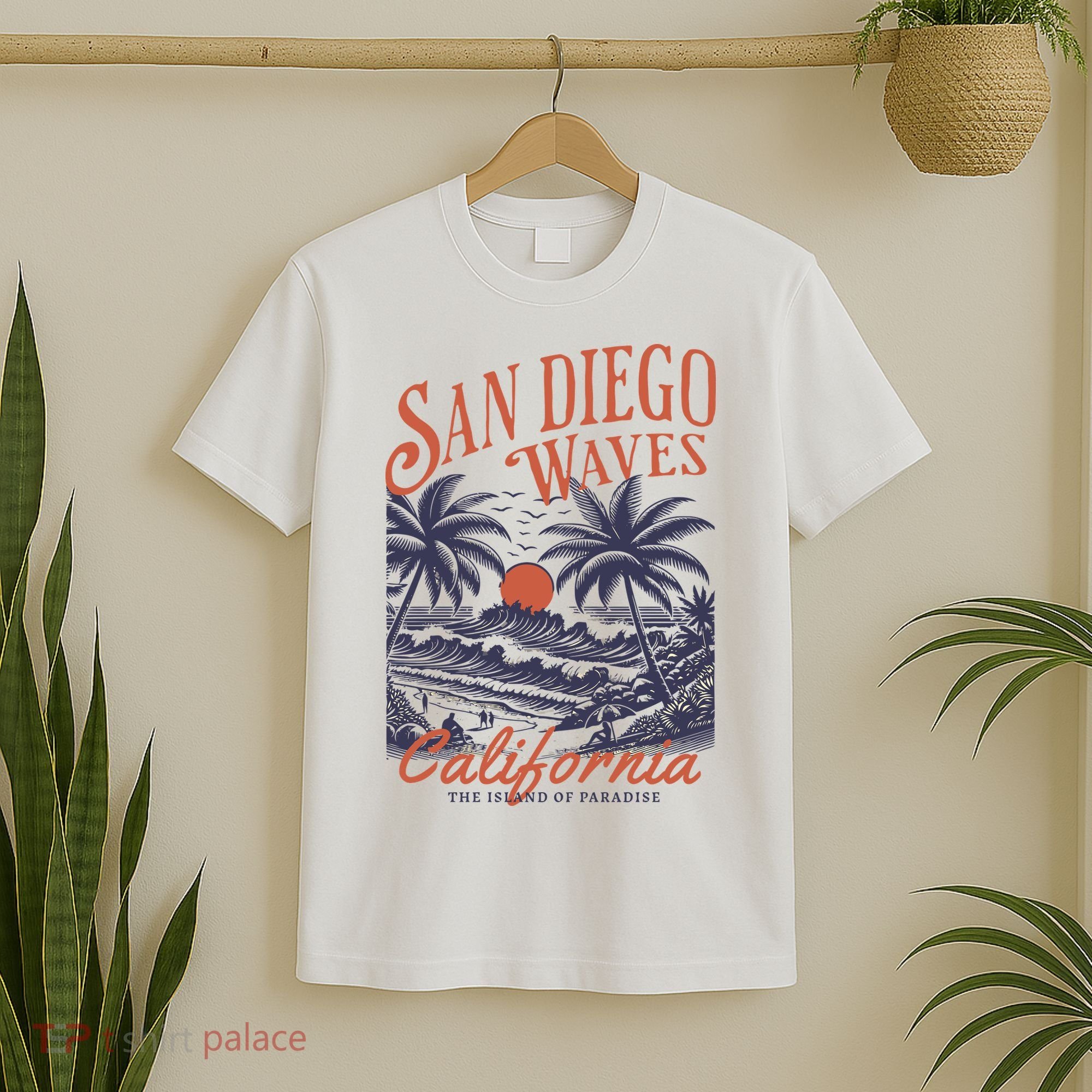 San Diego California Vintage Summer T-Shirt