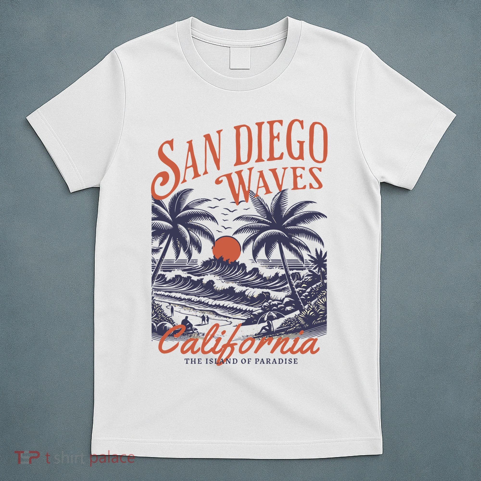 San Diego California Vintage Summer T-Shirt