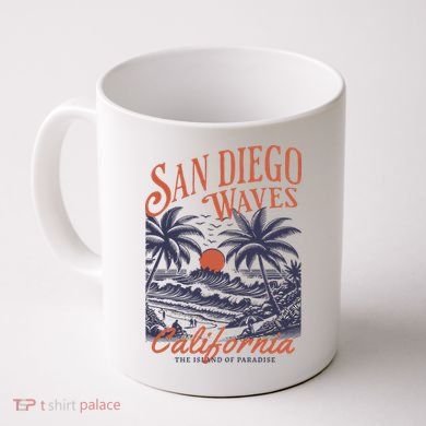 San Diego California Vintage Summer Coffee Mug