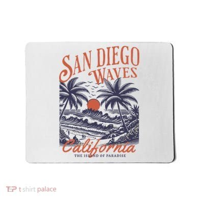 San Diego California Vintage Summer Mousepad