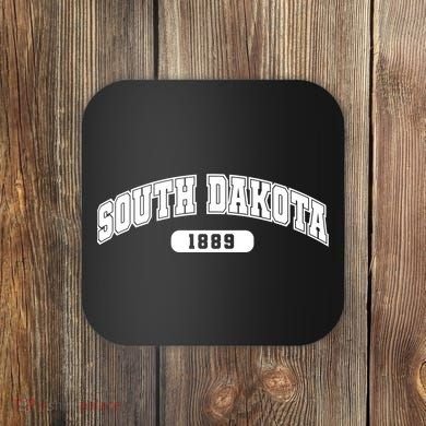 South Dakota Collegiate Style 1889 Coaster