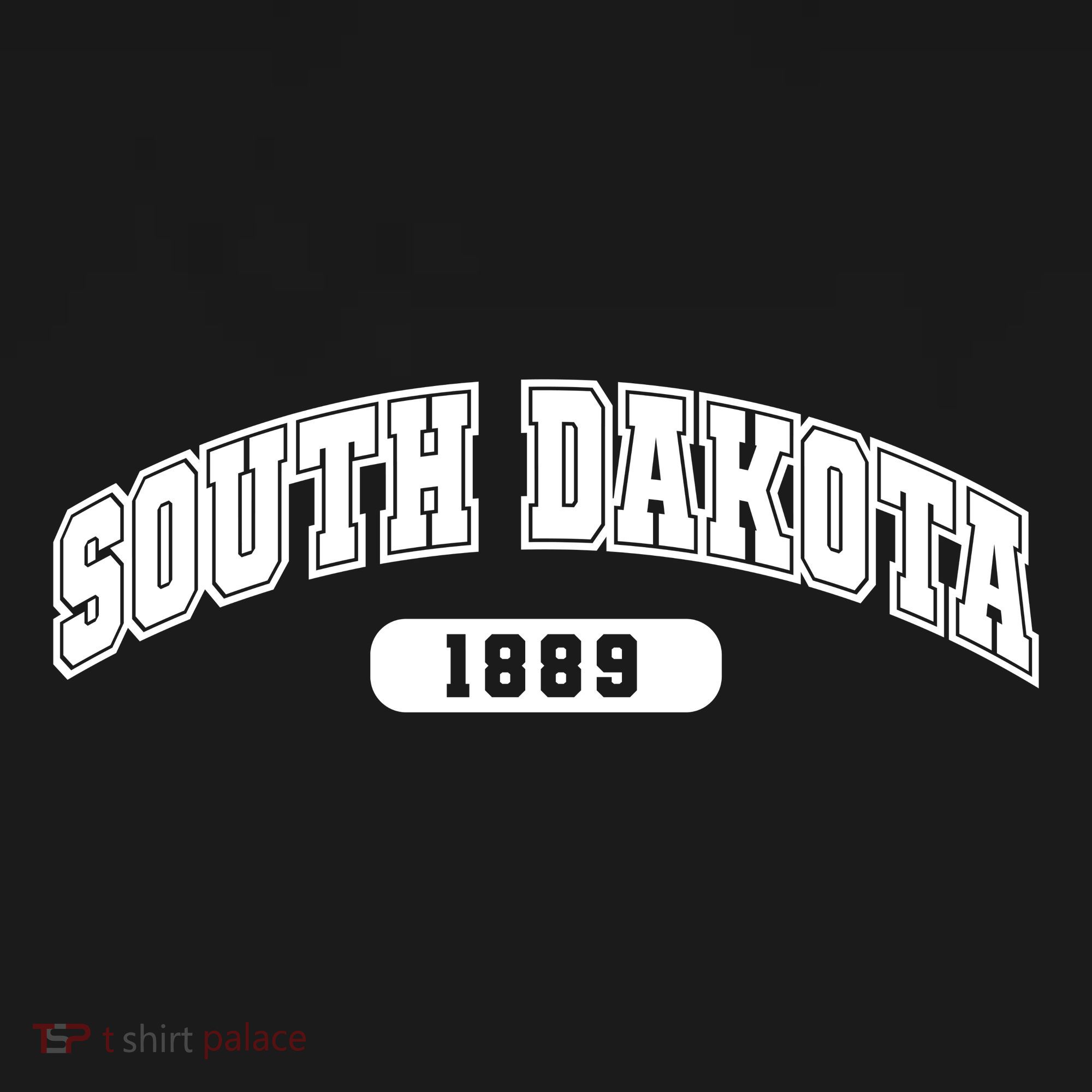 South Dakota Collegiate Style 1889 Ornament