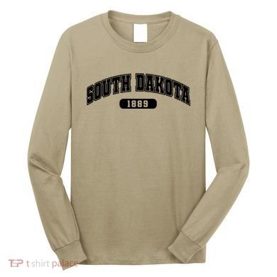 South Dakota Collegiate Style 1889 Long Sleeve Shirt