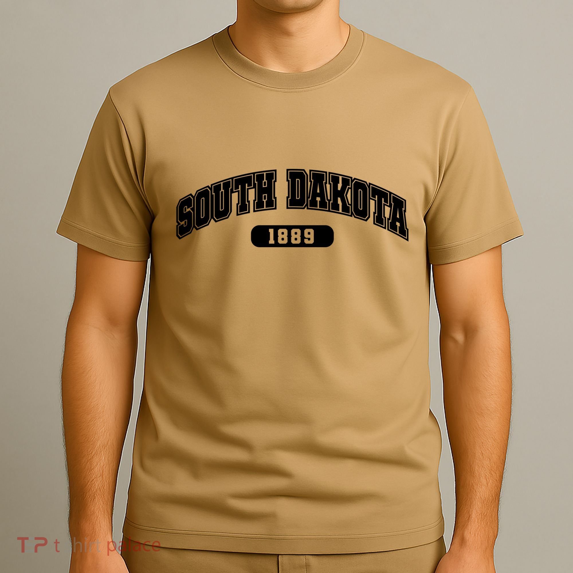 South Dakota Collegiate Style 1889 T-Shirt