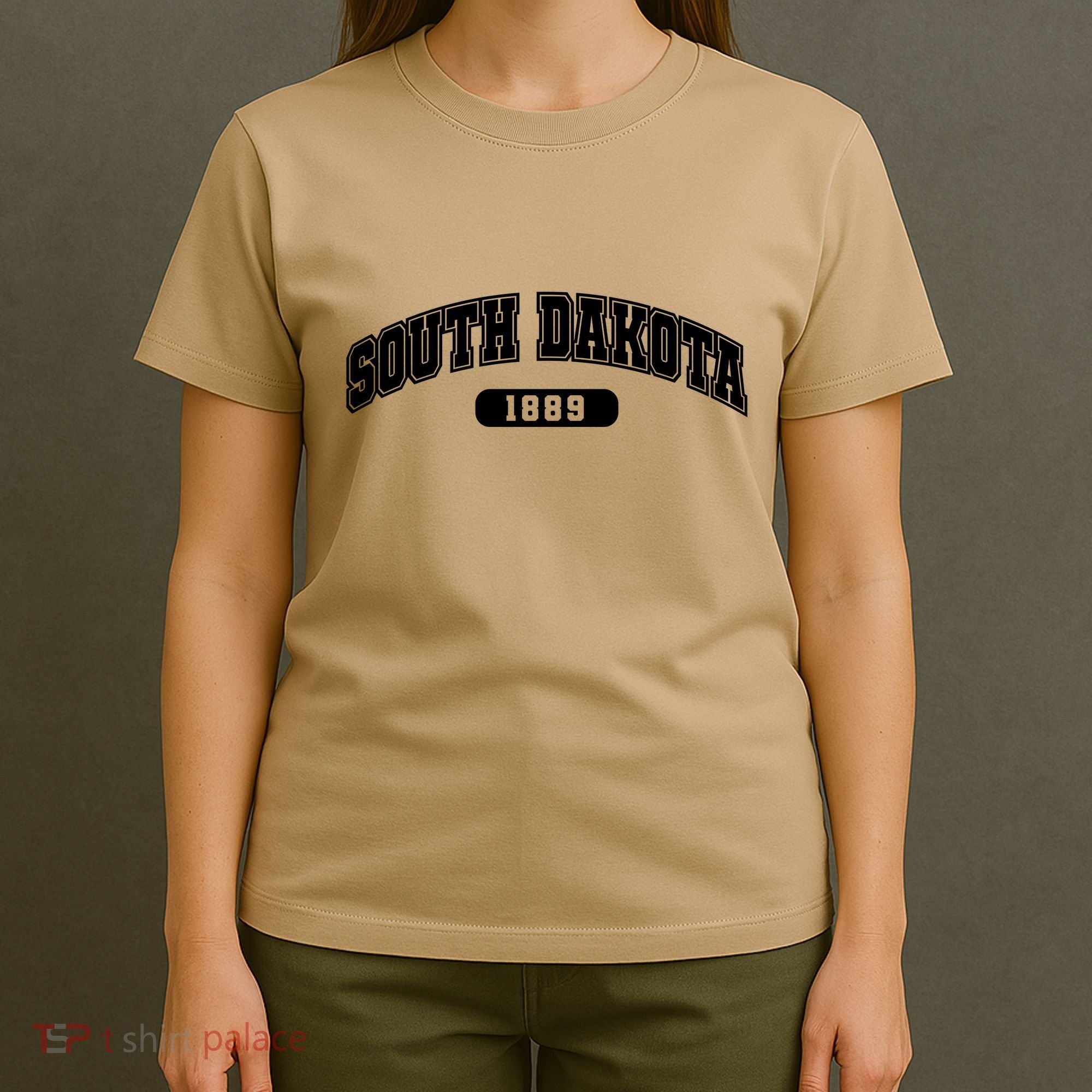 South Dakota Collegiate Style 1889 T-Shirt