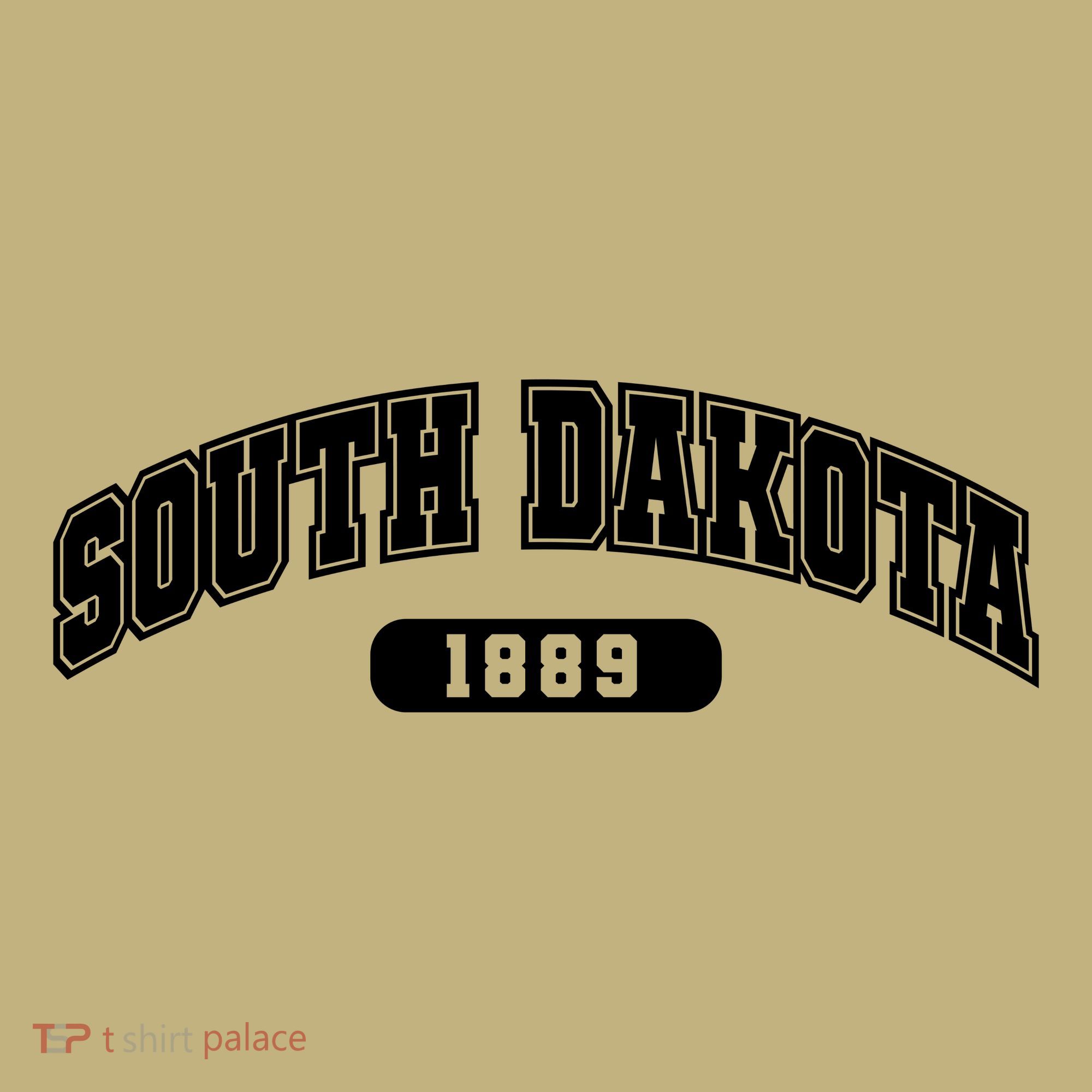 South Dakota Collegiate Style 1889 Mousepad