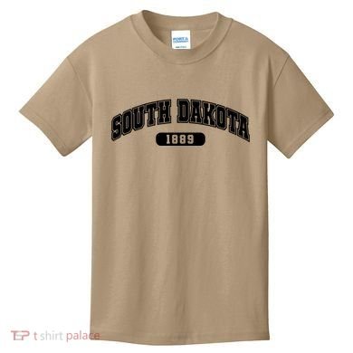 South Dakota Collegiate Style 1889 Kids T-Shirt