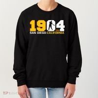 San Diego California Throwback 1904 Baseball Statue .394 Women's Sweatshirt thumb 0