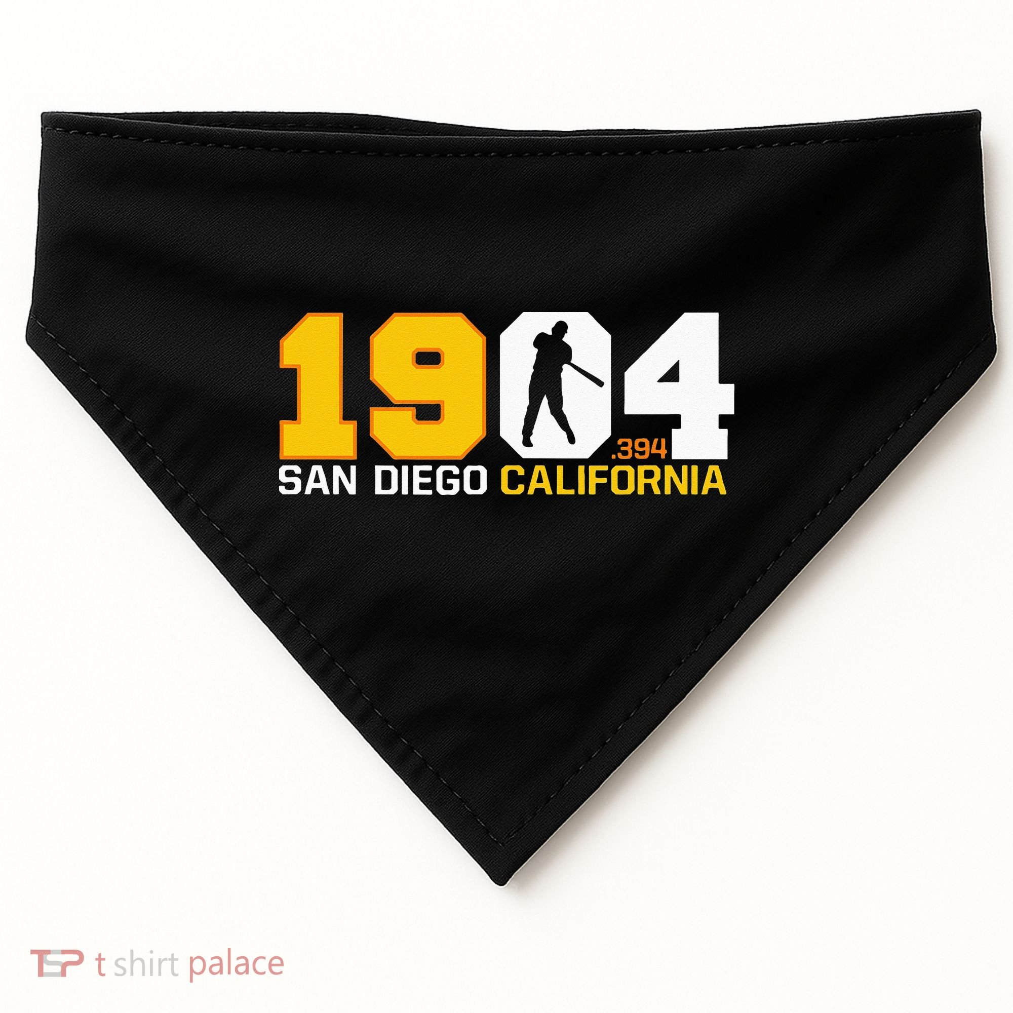 San Diego California Throwback 1904 Baseball Statue .394 USA-Made Doggie Bandana