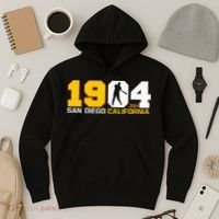 San Diego California Throwback 1904 Baseball Statue .394 Hoodie thumb 3