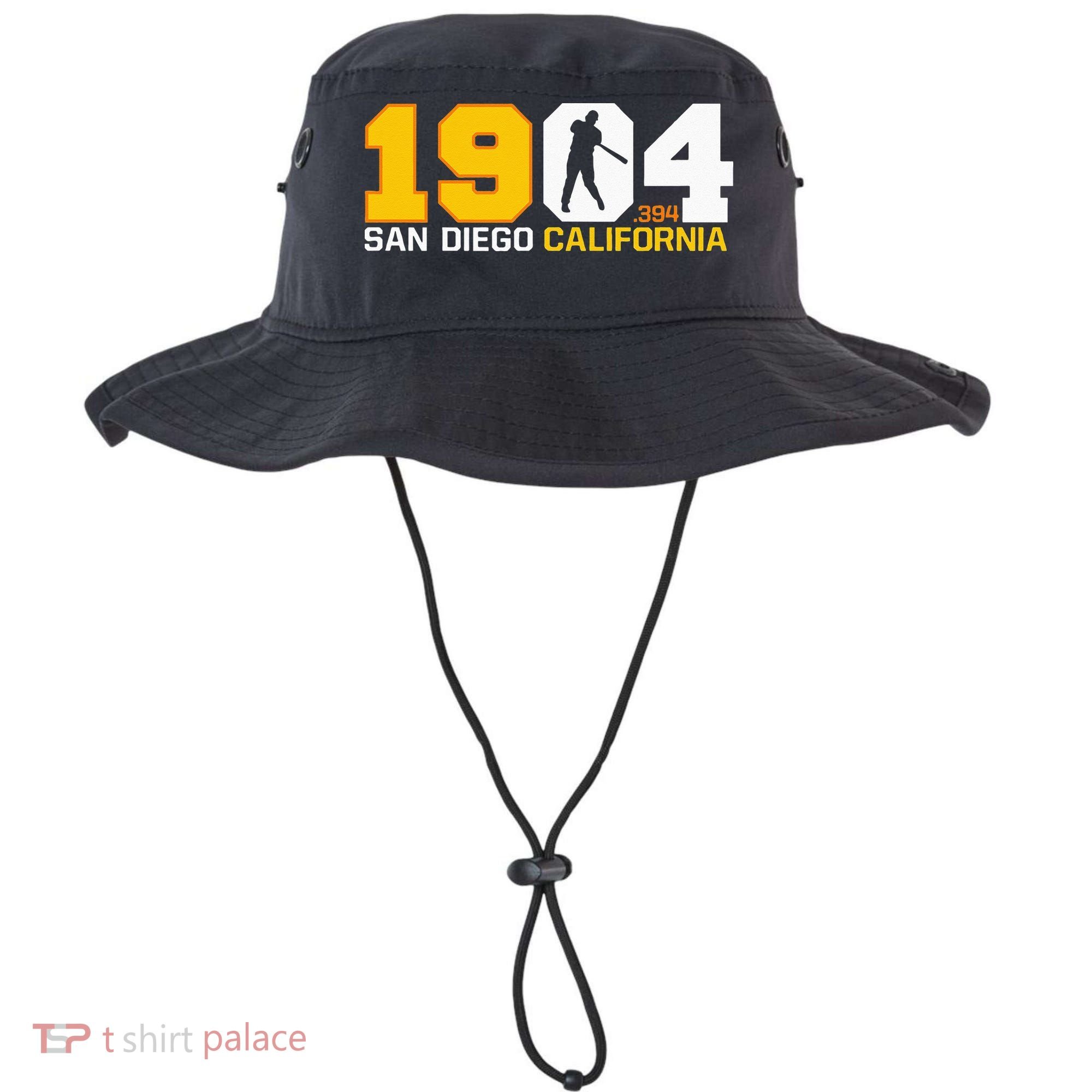 San Diego California Throwback 1904 Baseball Statue .394 Bucket Hat