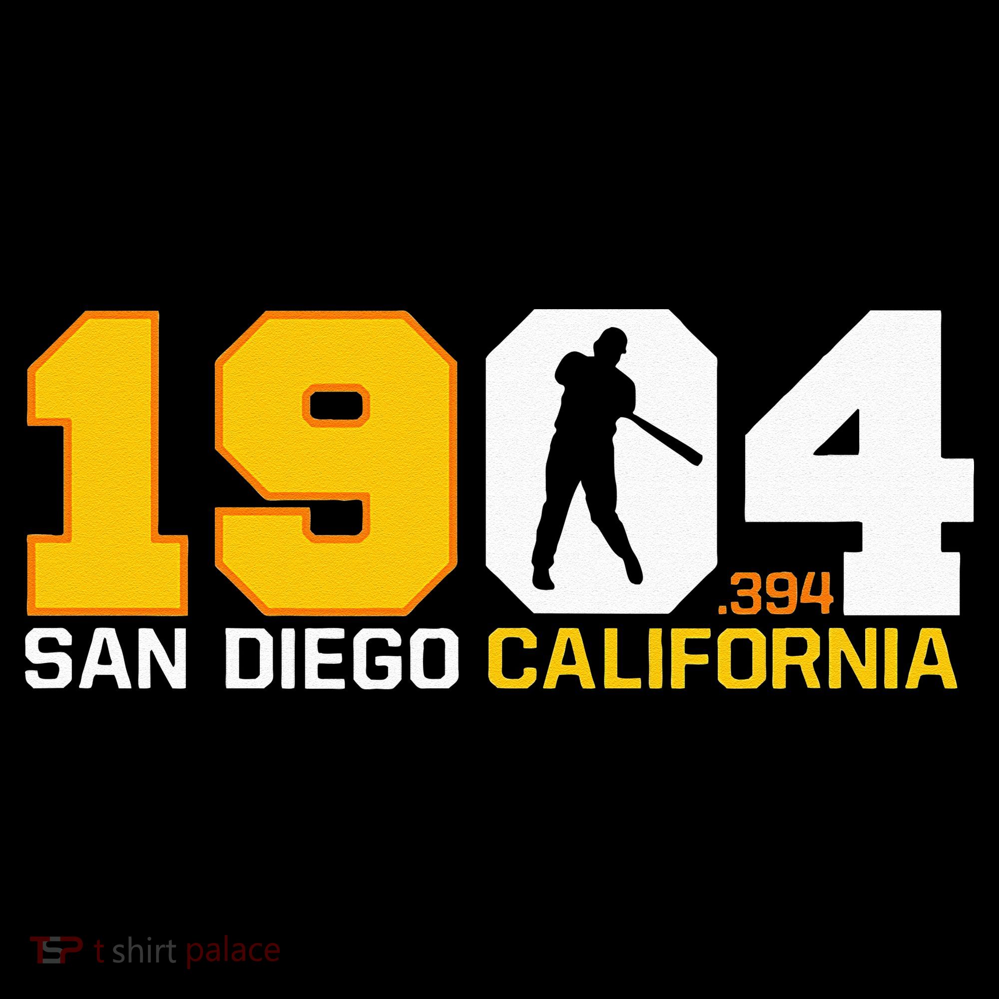 San Diego California Throwback 1904 Baseball Statue .394 Women's Hoodie