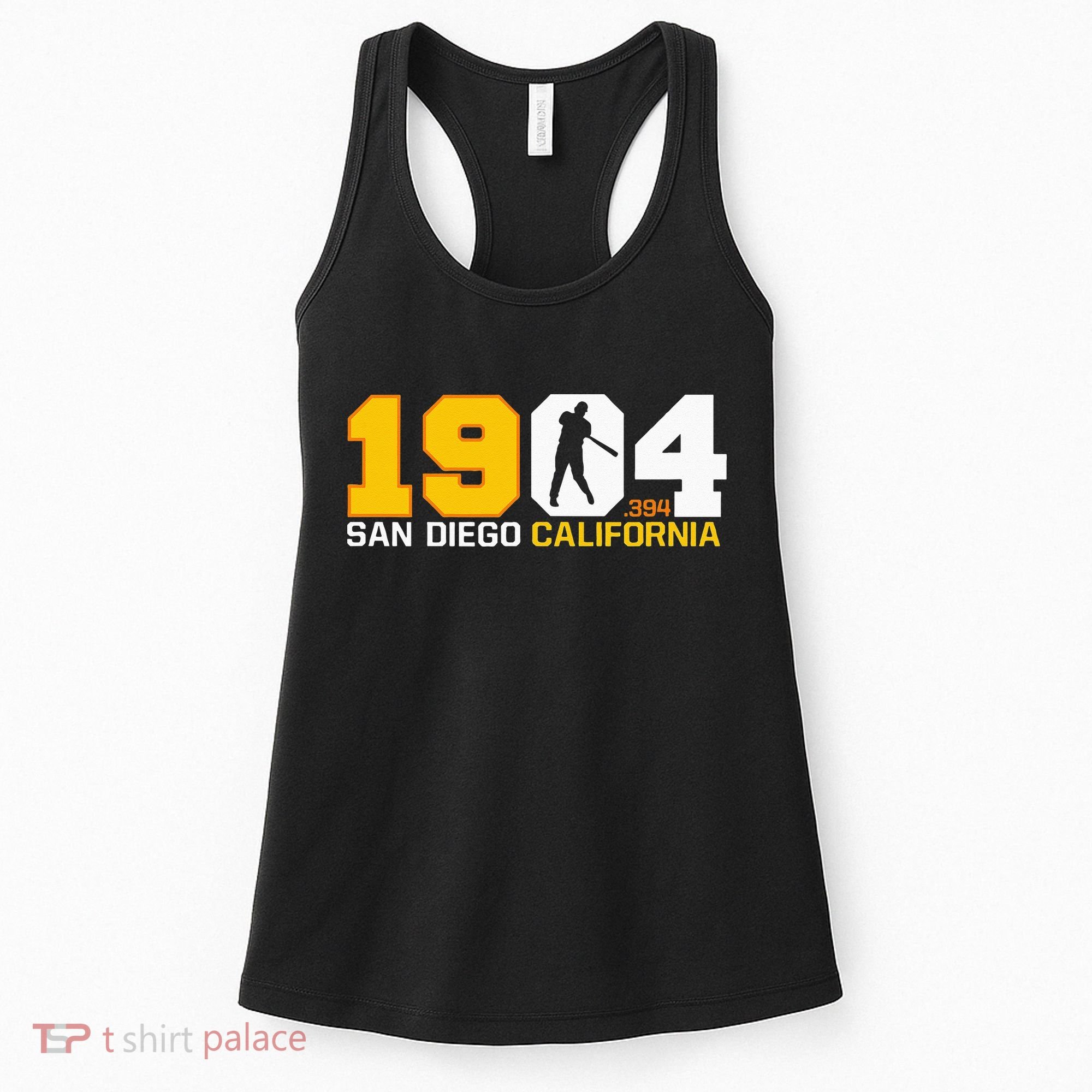 San Diego California Throwback 1904 Baseball Statue .394 Women's Tank Top