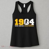 San Diego California Throwback 1904 Baseball Statue .394 Women's Tank Top thumb 3