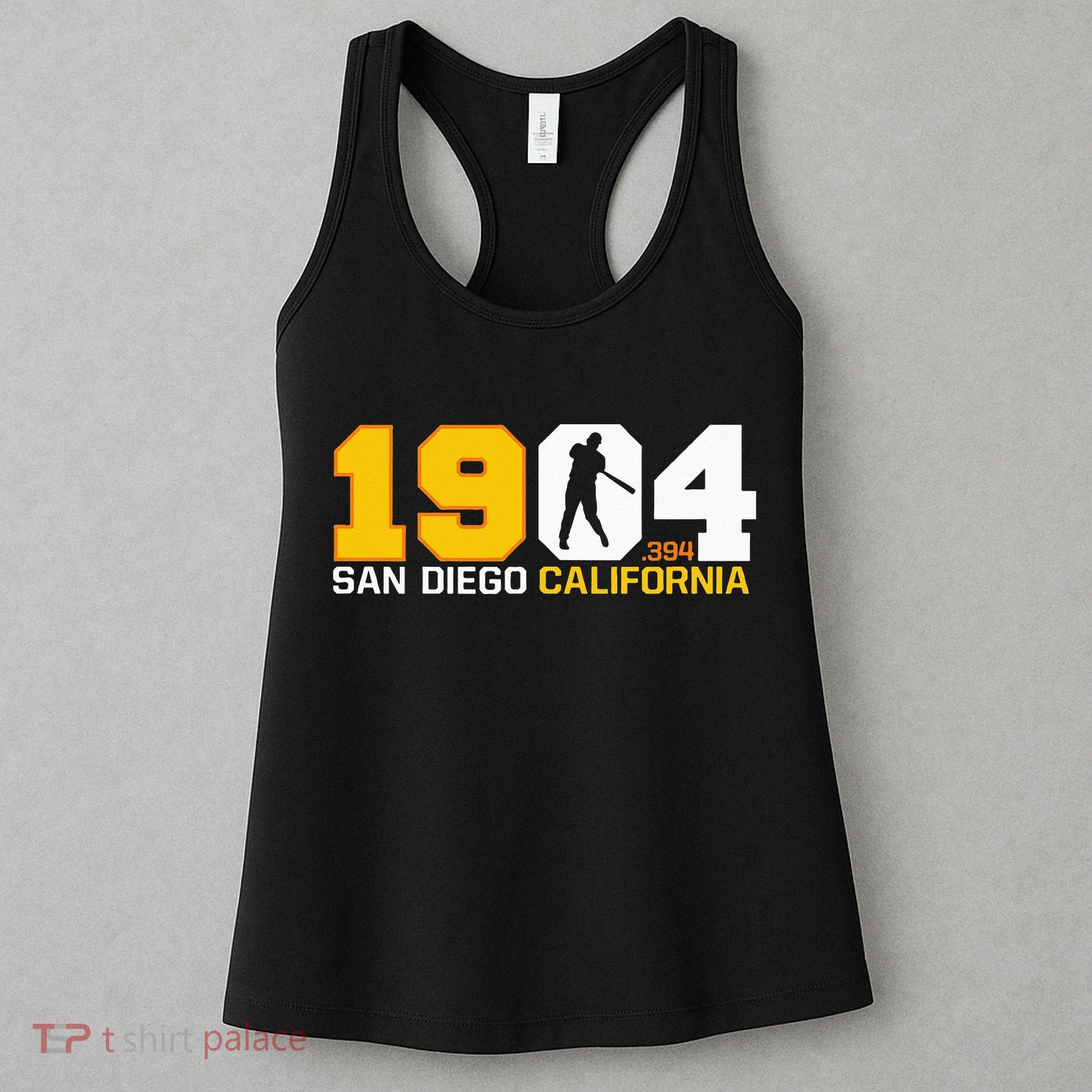 San Diego California Throwback 1904 Baseball Statue .394 Women's Tank Top