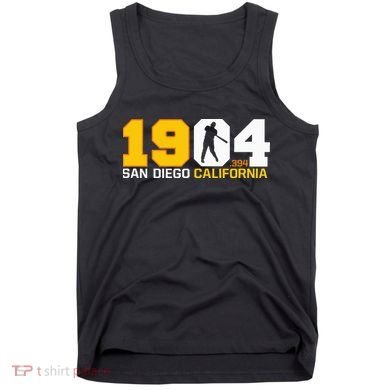 San Diego California Throwback 1904 Baseball Statue .394 Tank Top
