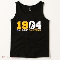San Diego California Throwback 1904 Baseball Statue .394 Tank Top thumb 2