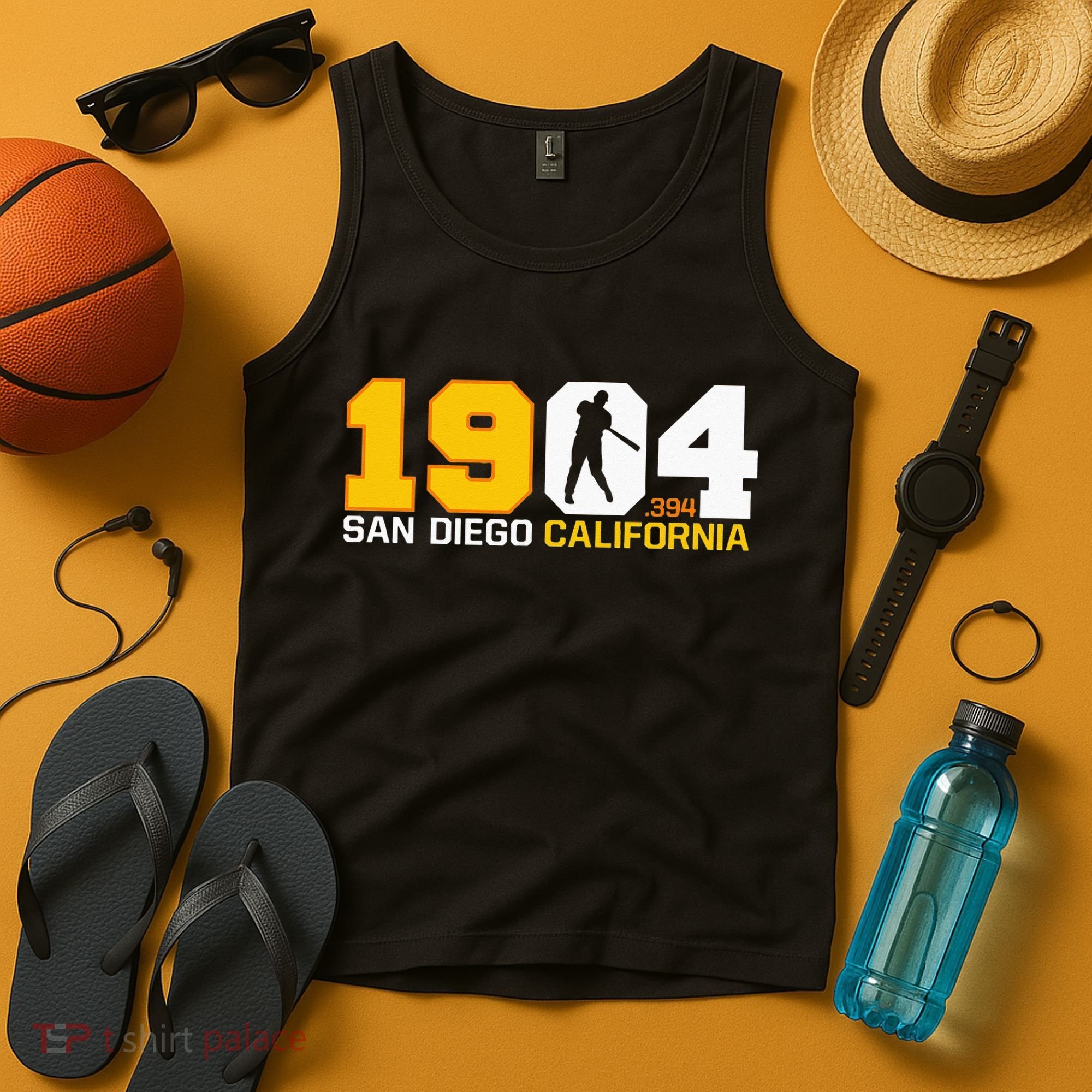 San Diego California Throwback 1904 Baseball Statue .394 Tank Top