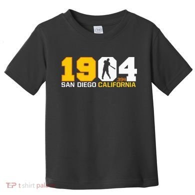 San Diego California Throwback 1904 Baseball Statue .394 Toddler T-Shirt