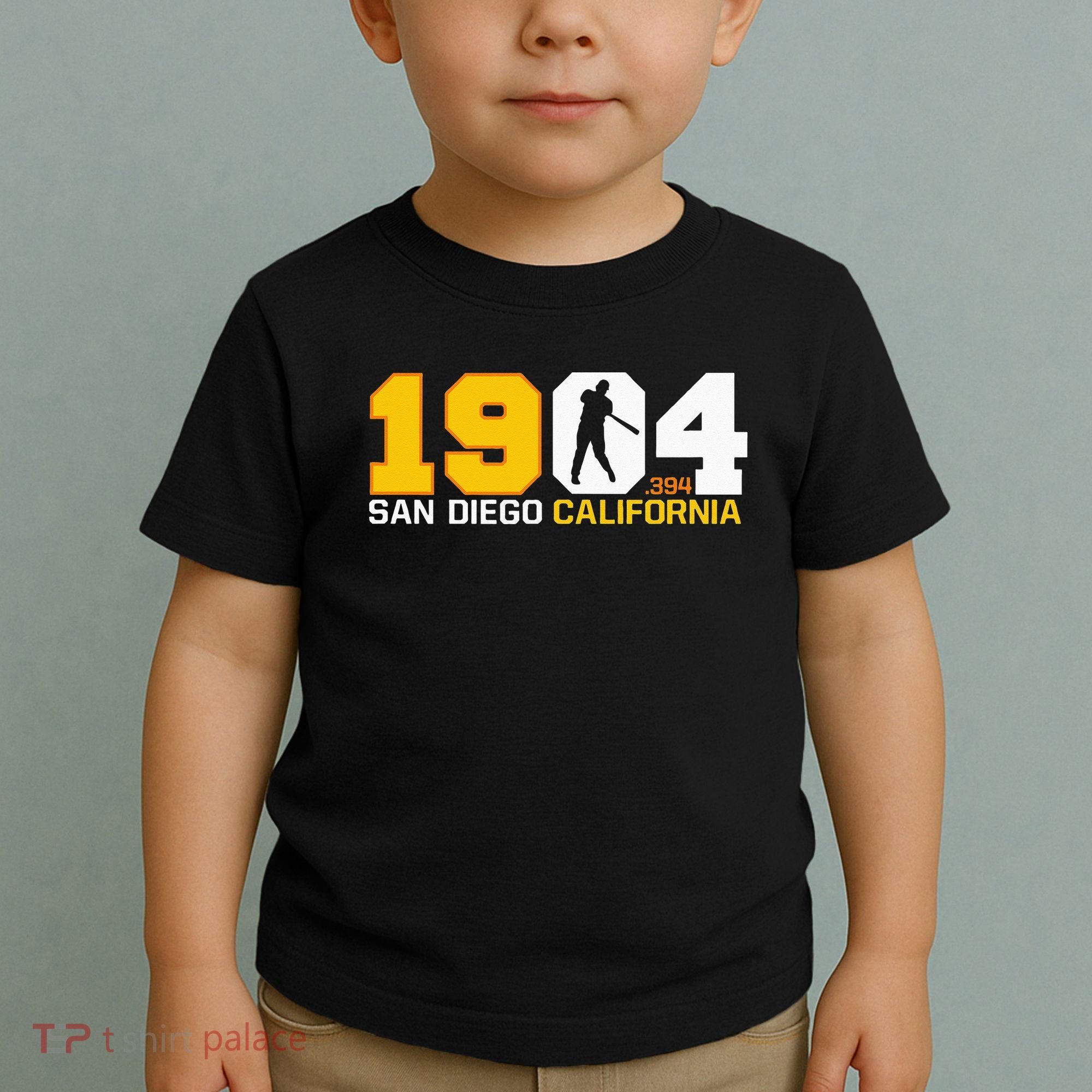 San Diego California Throwback 1904 Baseball Statue .394 Toddler T-Shirt
