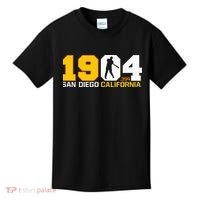 San Diego California Throwback 1904 Baseball Statue .394 Kids T-Shirt thumb 0