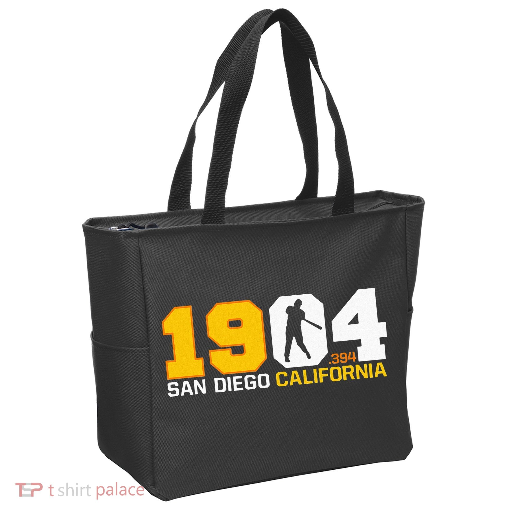 San Diego California Throwback 1904 Baseball Statue .394 Tote Bag