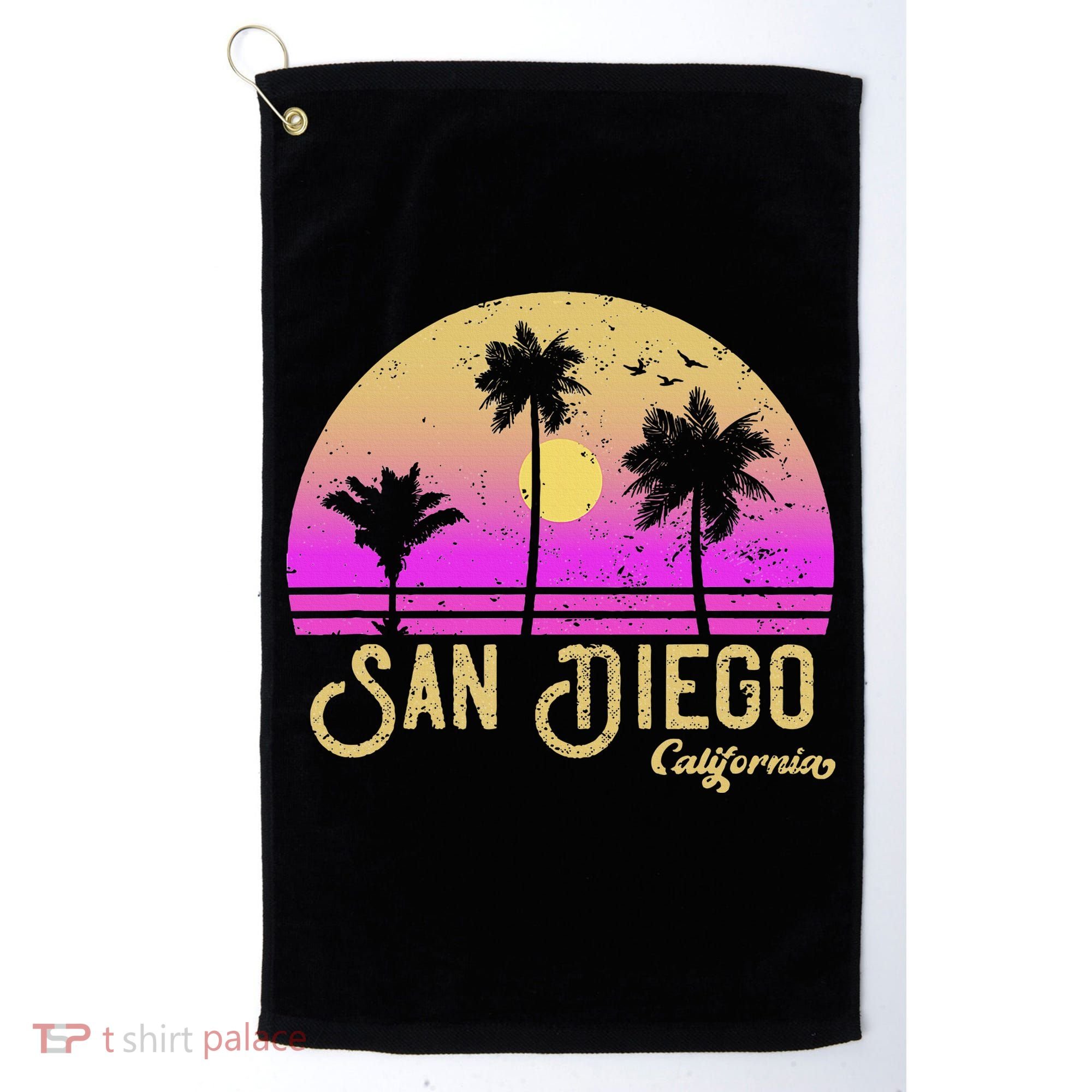 San Diego California Golf Towel