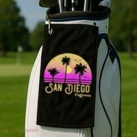 San Diego California Golf Towel thumb 2
