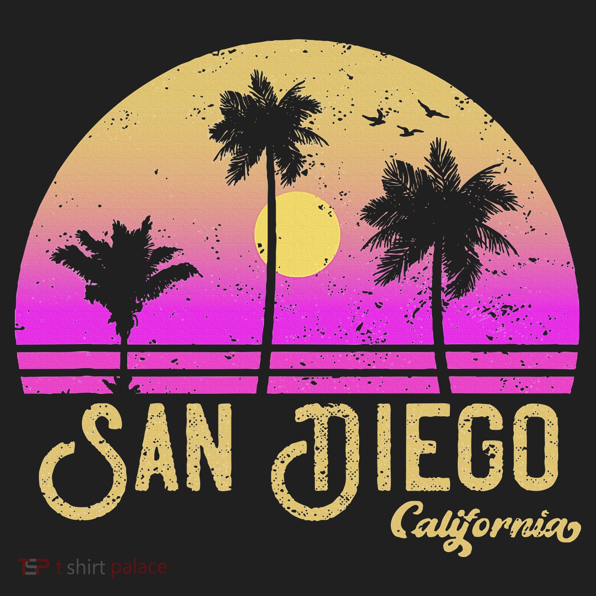 San Diego California Golf Towel