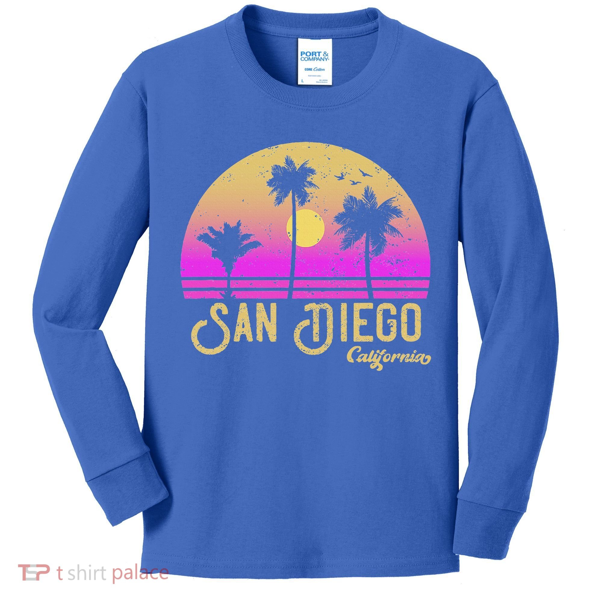 San Diego California Kids Long Sleeve Shirt