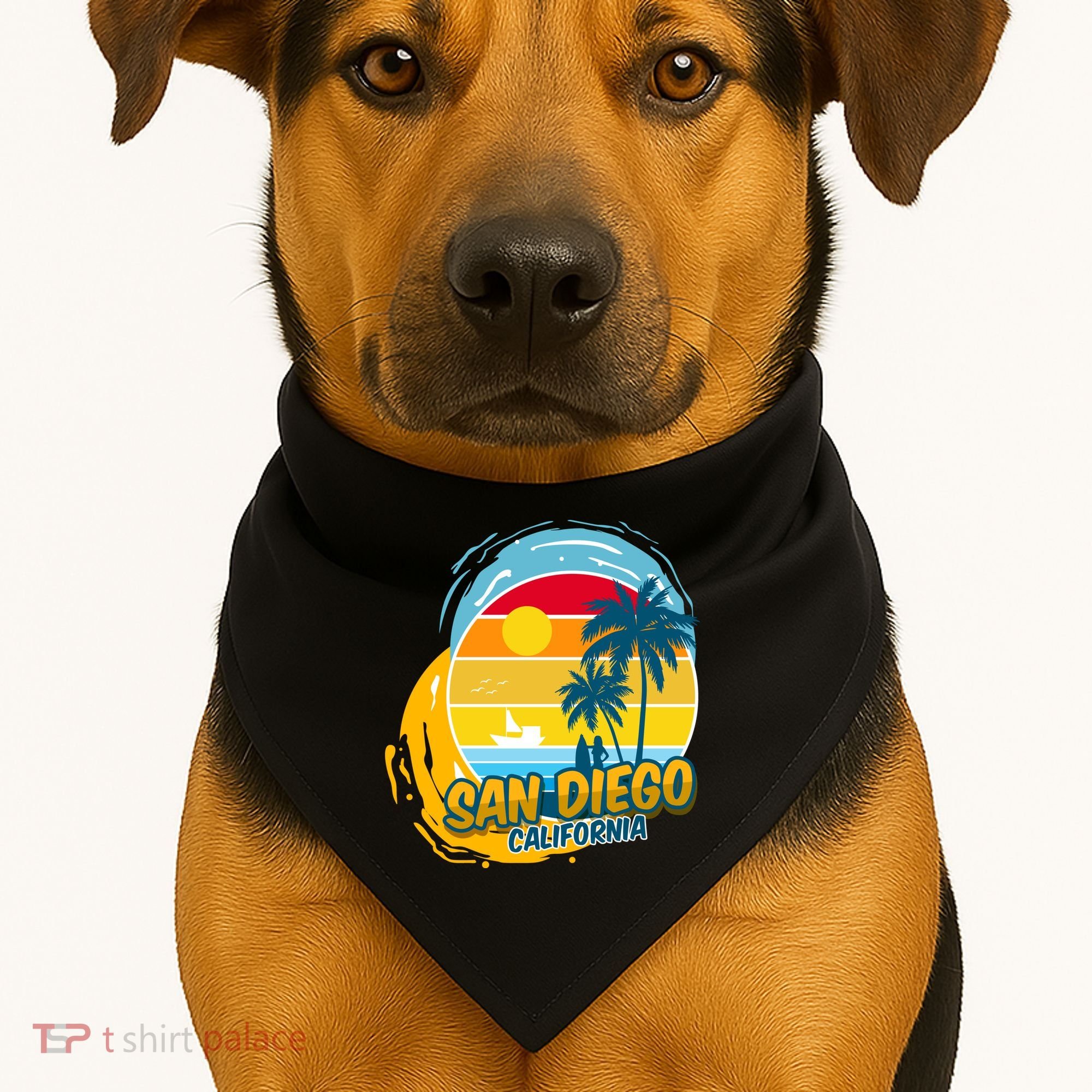 San Diego California USA-Made Doggie Bandana