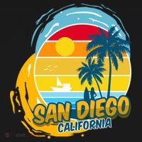 San Diego California USA-Made Doggie Bandana thumb 2