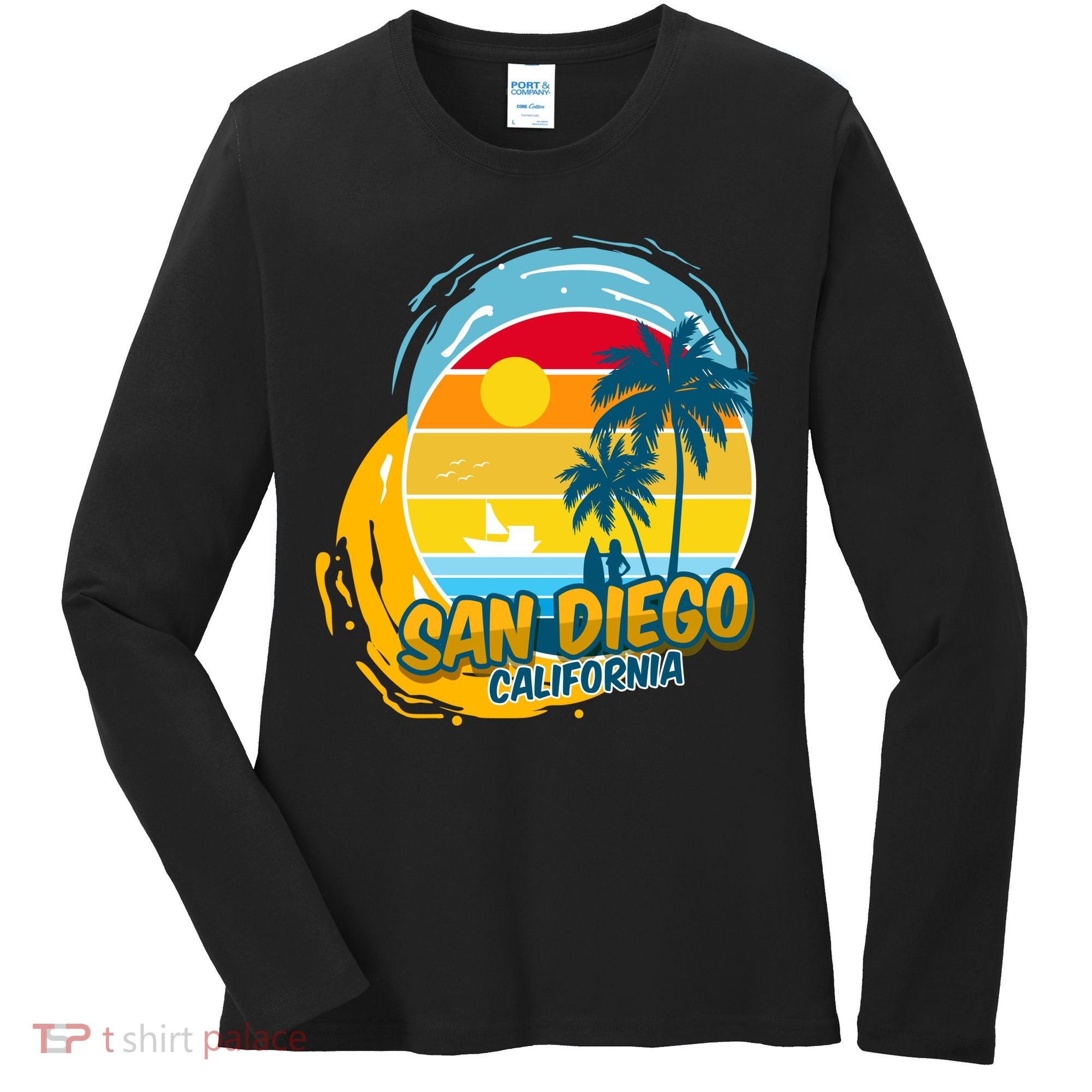 San Diego California Women's Long Sleeve Shirt