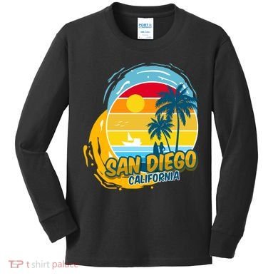 San Diego California Kids Long Sleeve Shirt