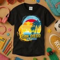 San Diego California Kids T-Shirt thumb 3