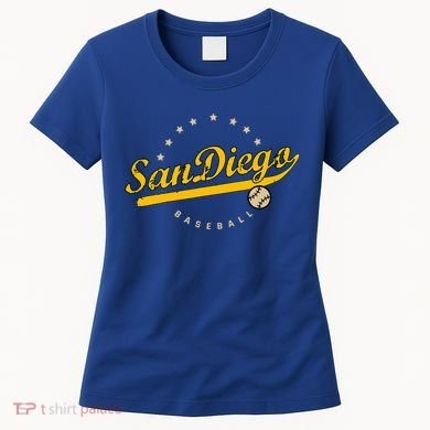 San Diego City Baseball Vintage Varsity Women's T-Shirt