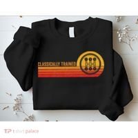 Stick Driver Classically Trained Manual Transmission Retro Sweatshirt thumb 2
