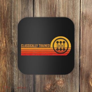 Stick Driver Classically Trained Manual Transmission Retro Coaster