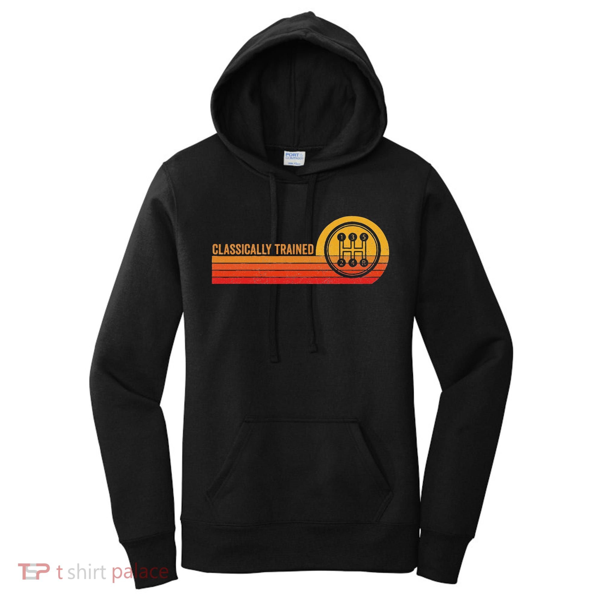 Stick Driver Classically Trained Manual Transmission Retro Women's Hoodie