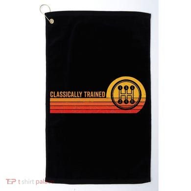 Stick Driver Classically Trained Manual Transmission Retro Golf Towel