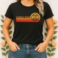 Stick Driver Classically Trained Manual Transmission Retro Women's T-Shirt thumb 2