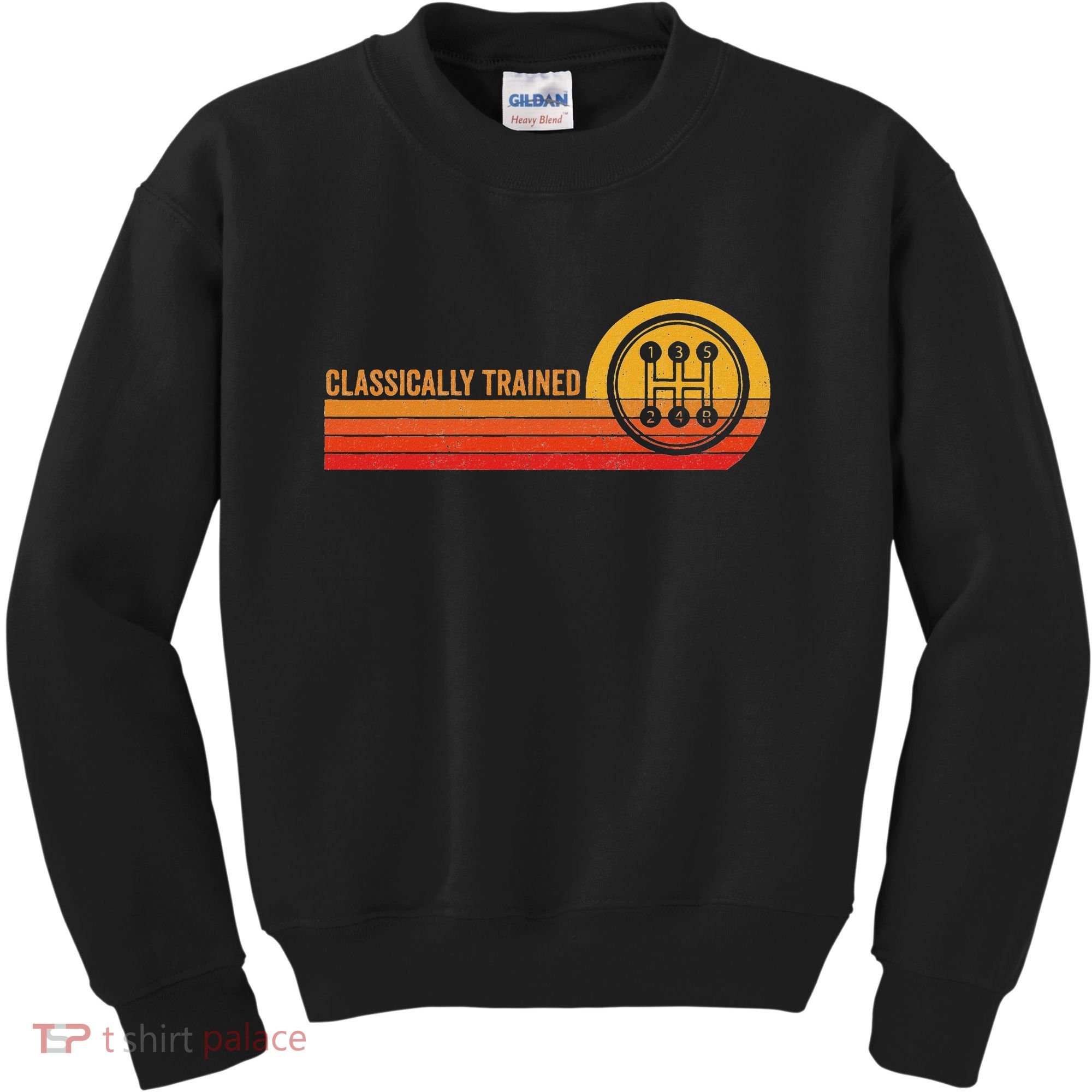 Stick Driver Classically Trained Manual Transmission Retro Kids Sweatshirt