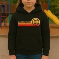 Stick Driver Classically Trained Manual Transmission Retro Kids Hoodie thumb 3
