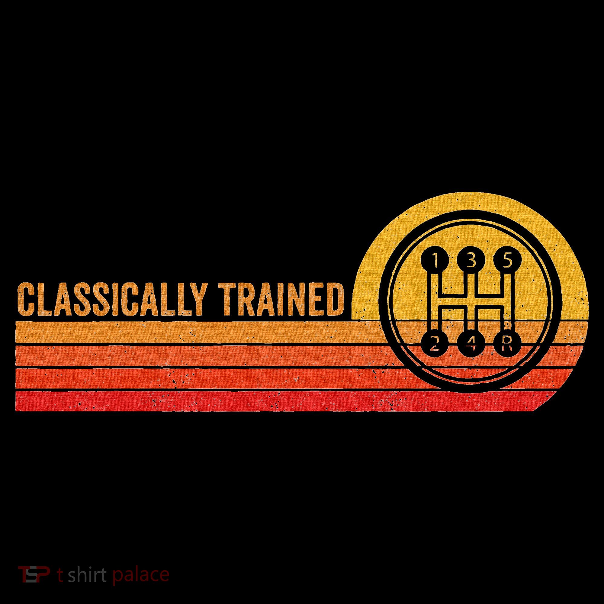 Stick Driver Classically Trained Manual Transmission Retro Kids T-Shirt