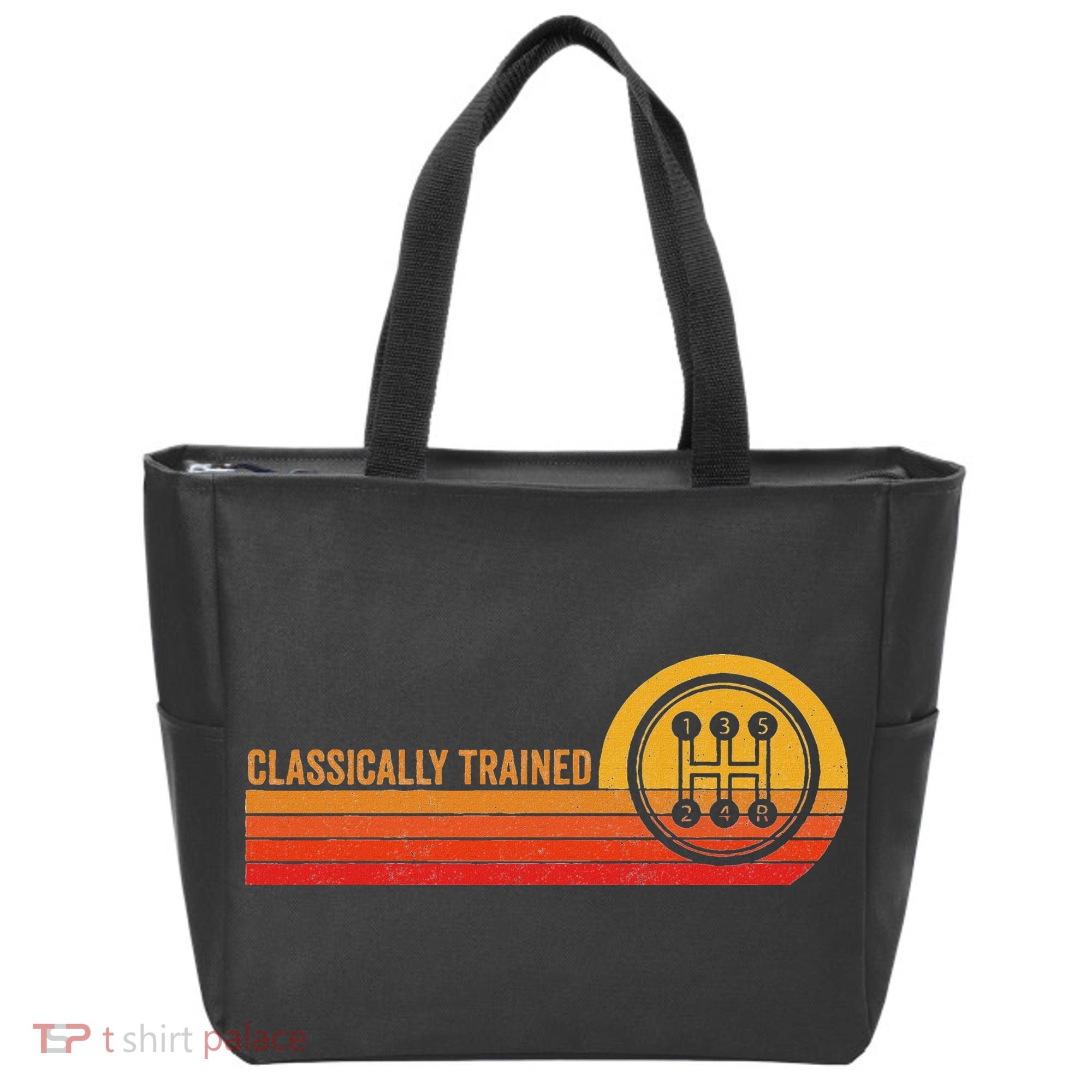Stick Driver Classically Trained Manual Transmission Retro Tote Bag