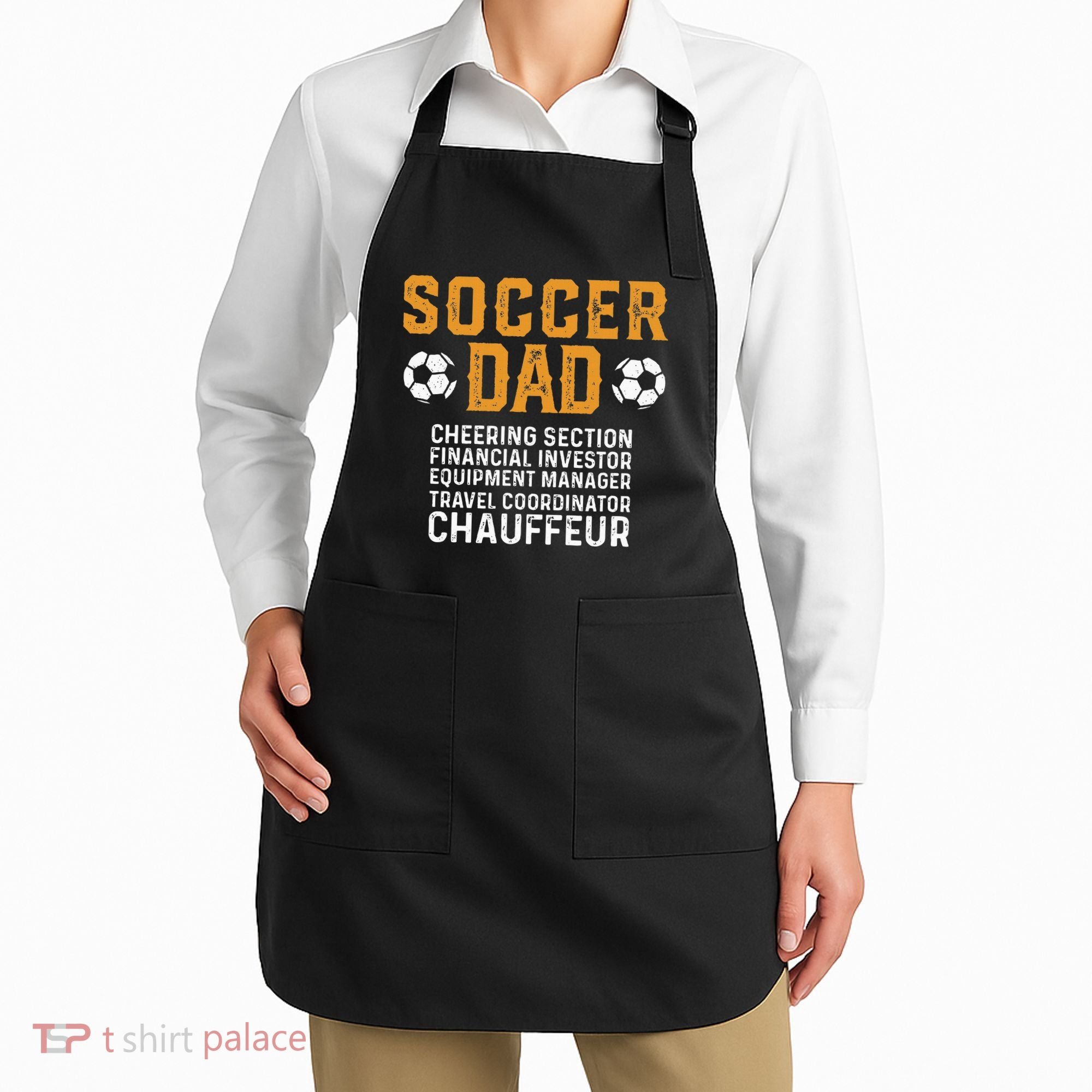 Soccer Dad Cheering Section Financial Investor Equipment Apron