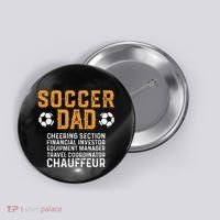 Soccer Dad Cheering Section Financial Investor Equipment Button thumb 0