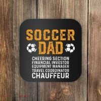 Soccer Dad Cheering Section Financial Investor Equipment Coaster thumb 0